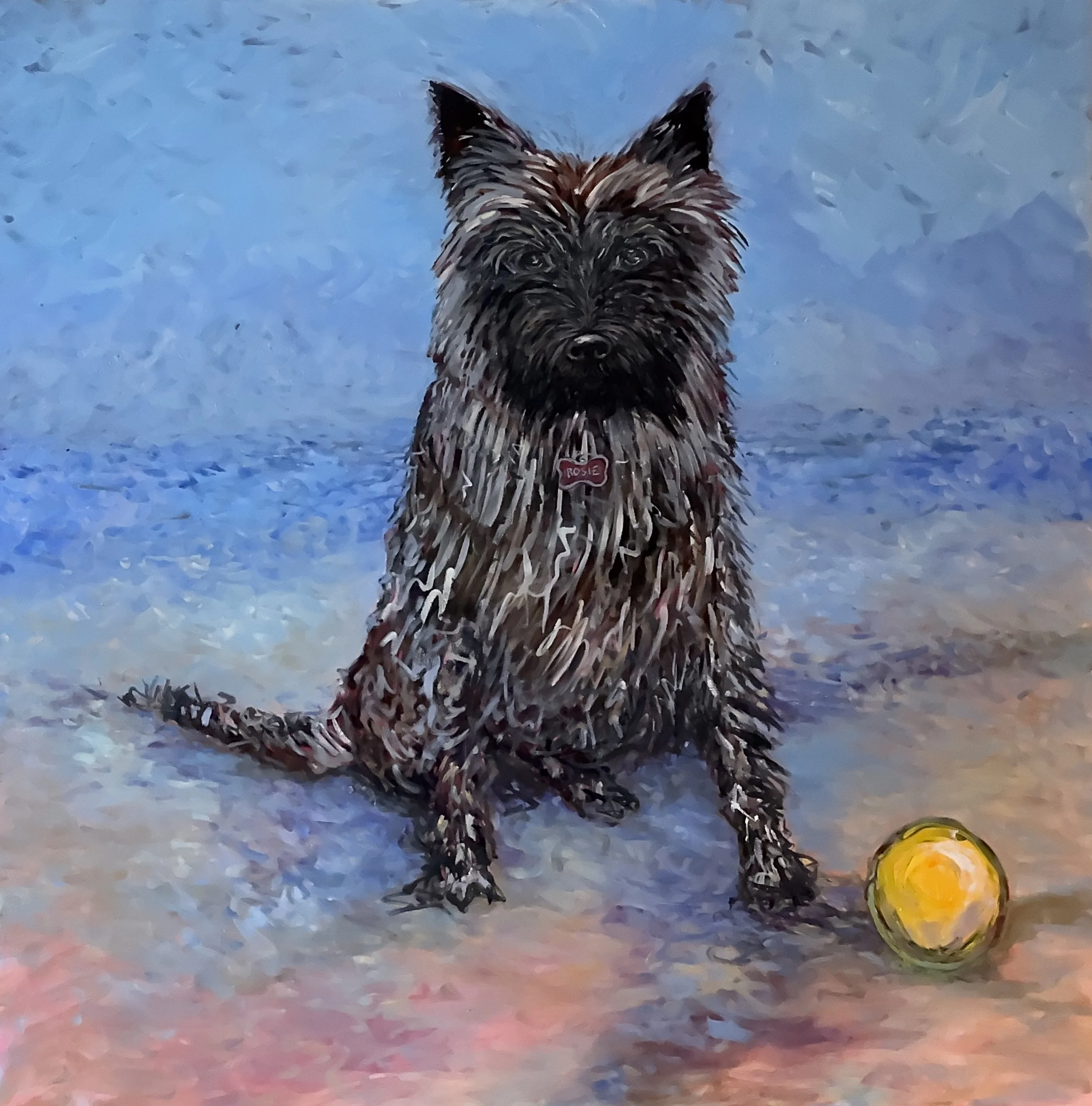 Rosie 2024  Oil on canvas, 30x30 inches