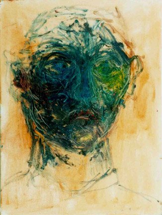 Scratched Face  Oil on canvas, 12x8 inches