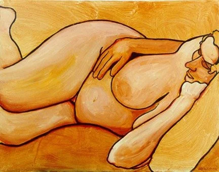 Nude Landscape  Oil on canvas, 6x8inches