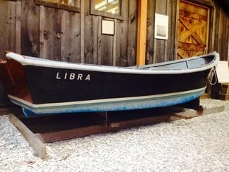 Skiff "Libra"
1960s Chester Crosby built, 12’ long skiff