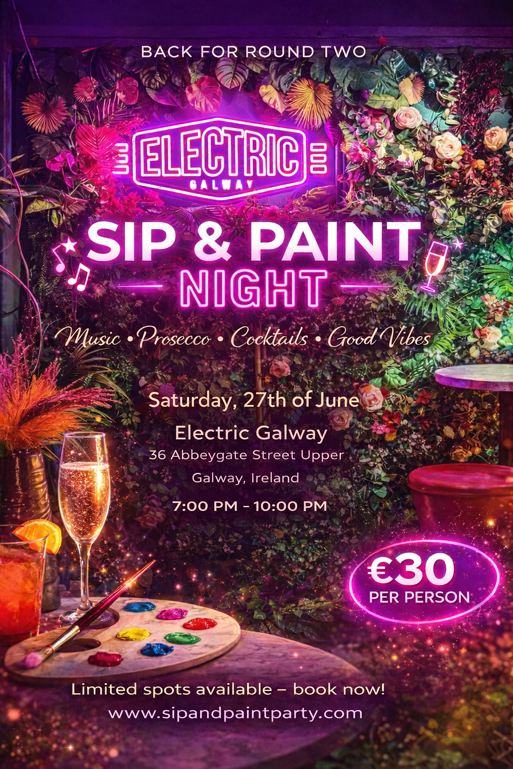 June 27th - Electric Galway,  36 Abbeygate Street Upper, Galway, H91 W577, Ireland