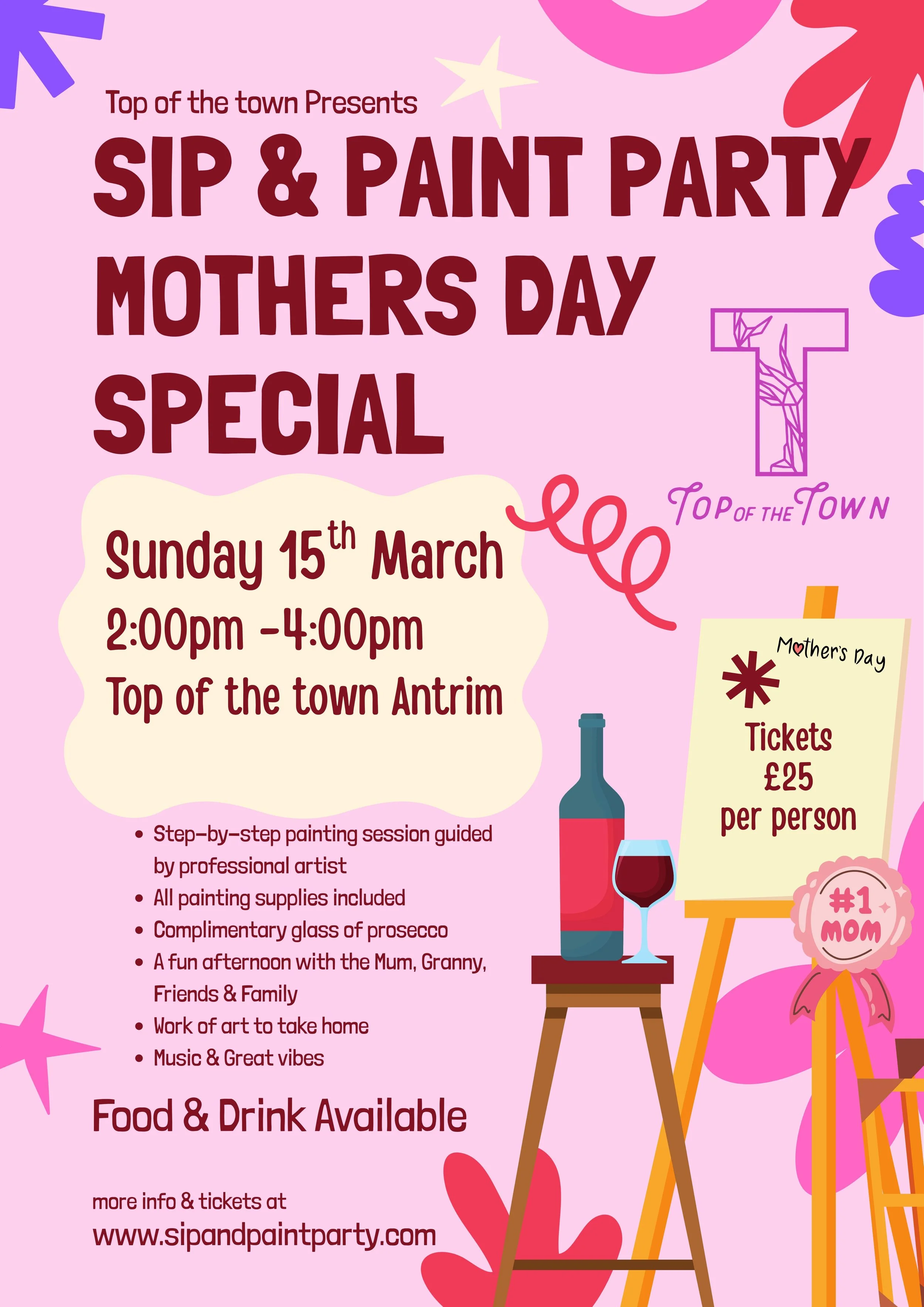 March 15th, Top of the Town, Antrim - 2:00 PM – 4:00 PM