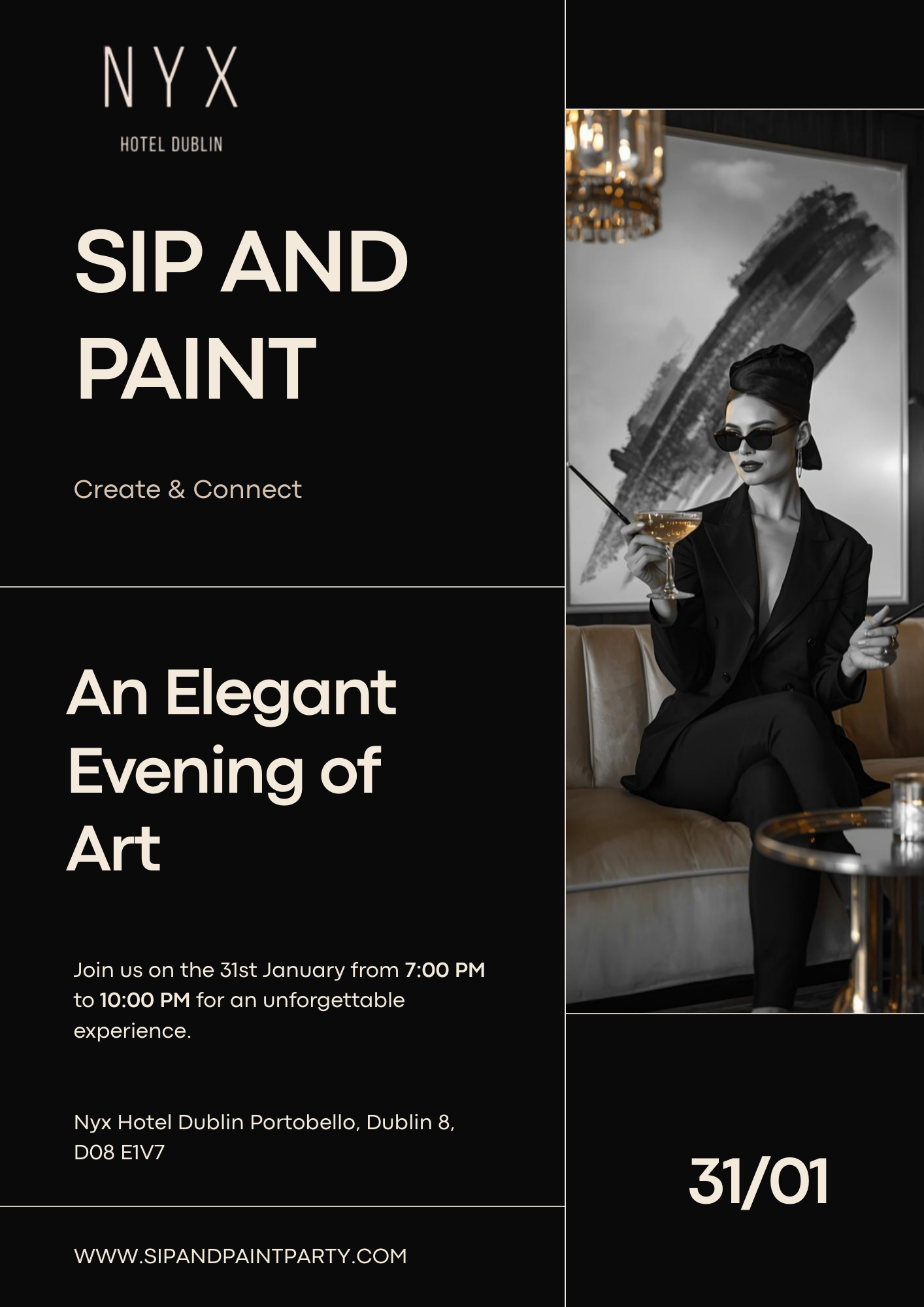 January 31st - NYX Hotel Dublin Portobello – 7PM–10PM