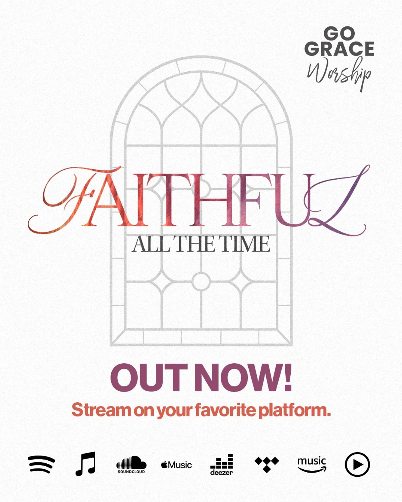 OUT NOW!!! 

Faithful All The Time

We are SO excited to share this song with YOU!! (And see you at Worship Night at 7pm TONIGHT, Friday, September 19th) 

#gograceworship #gracefellowship #explorepage #worship #makemuchofjesus #music #faithfulallthe