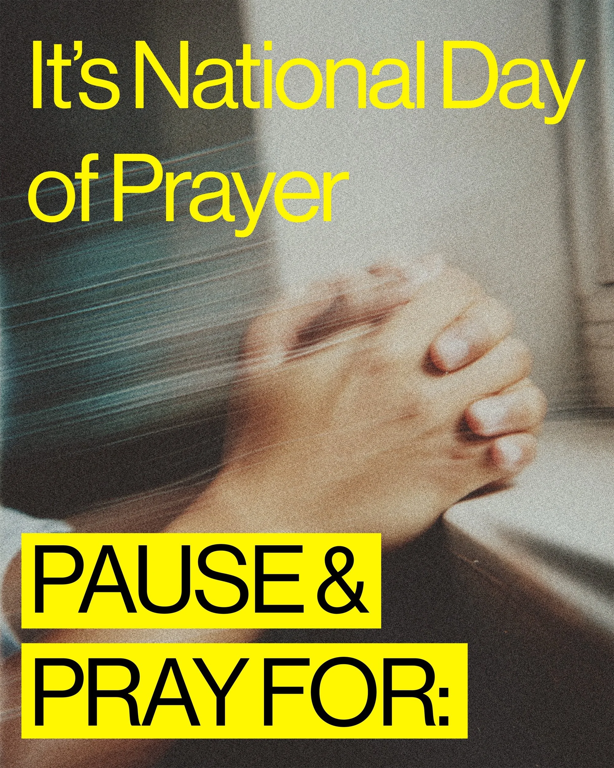 Insert your pray request here! ✍️

No prayer is too big or small. God hears every word.
How can we partner with you in prayer today?
