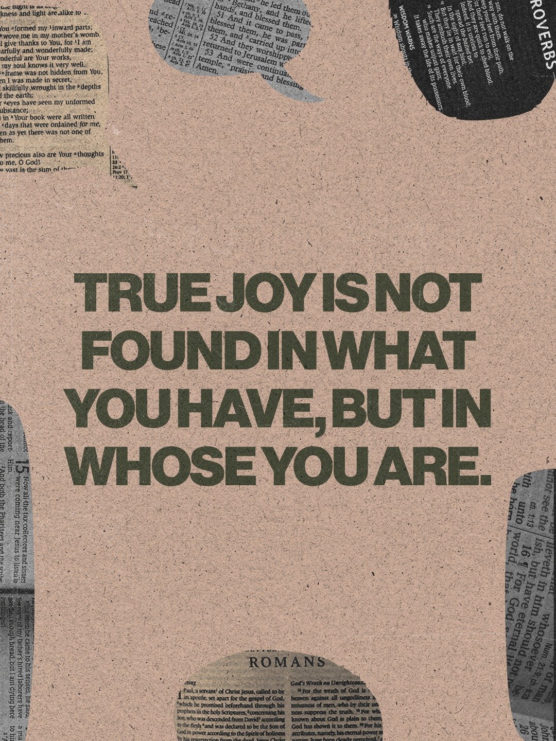 We often look for happiness in things that weren't built to last. A change in circumstances can't provide the peace that only comes from being known by God. Save this for the next time you feel like you're chasing a moving target.
ㅤ