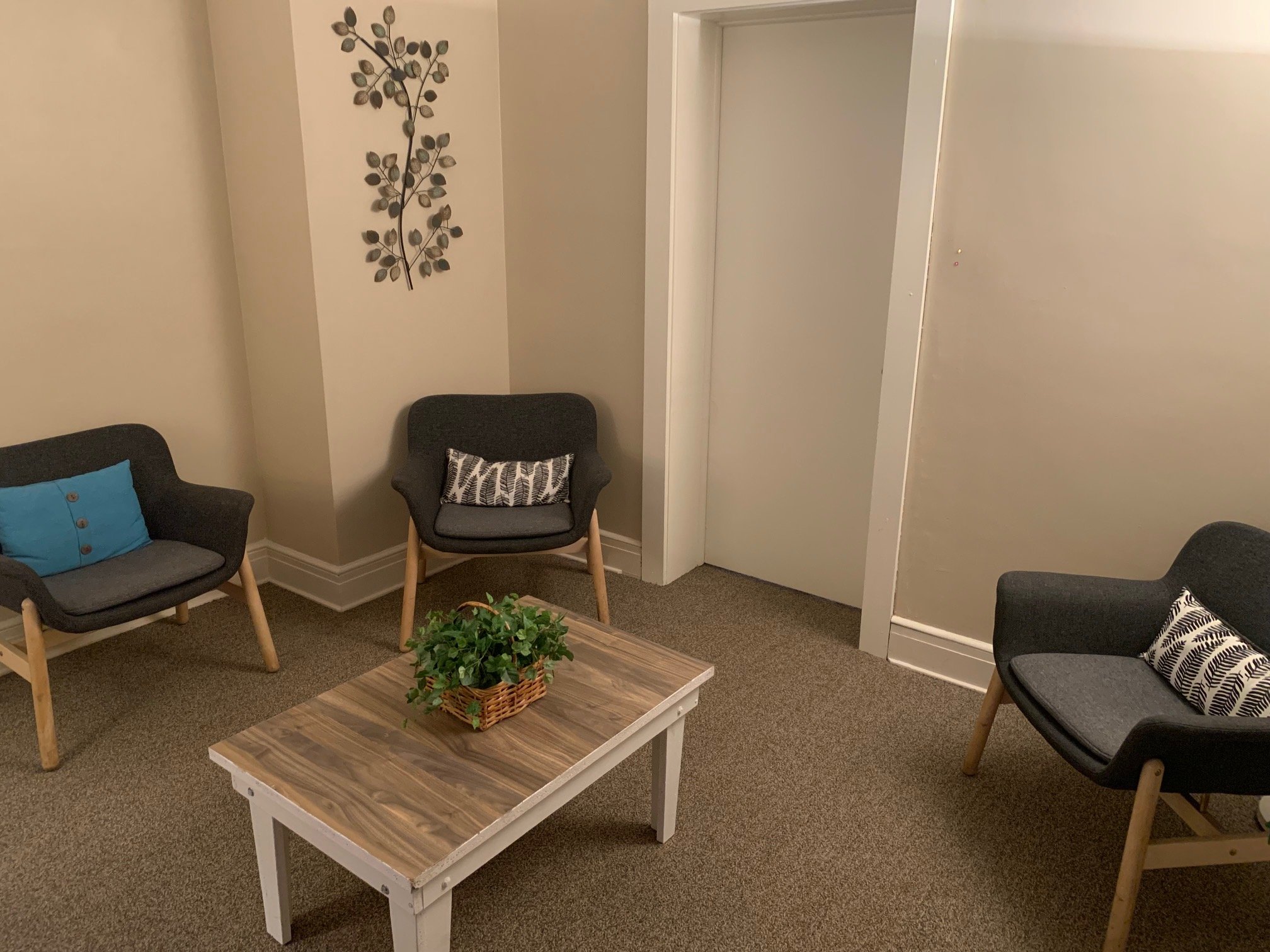 First entering the waiting room