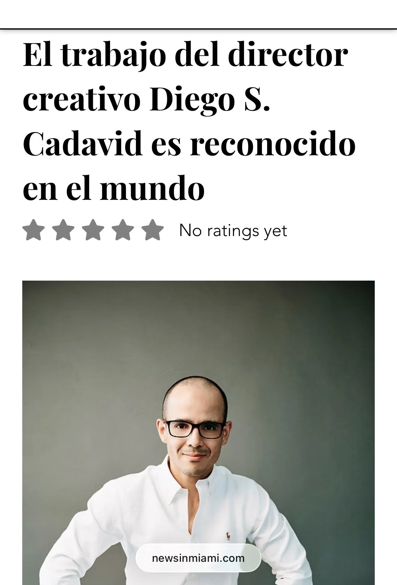 Mi trabajo reconocido en News in Miami: una nueva etapa de conexión global