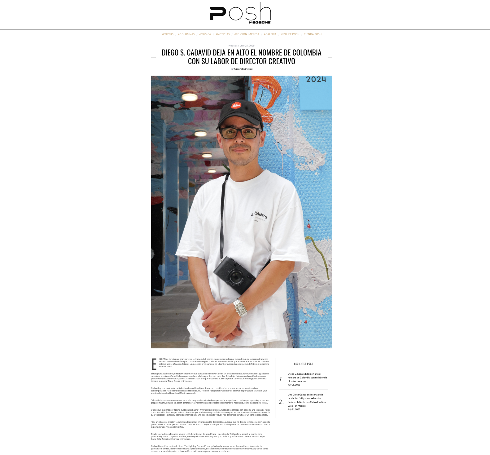 Cómo representé a Colombia como director creativo desde Miami