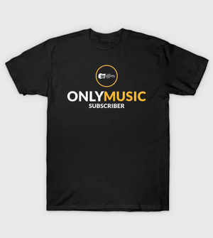 OnlyMusic Subscriber Bold Guitar Fan T-Shirt