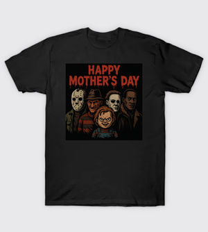 Happy Mothers Day Horror Icons T-Shirt Freddy Jason Chucky