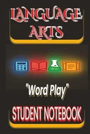 Language Arts Word Play student subject notebook for English class