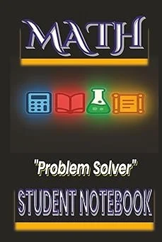 Math Problem Solver student notebook for algebra geometry and daily math practice
