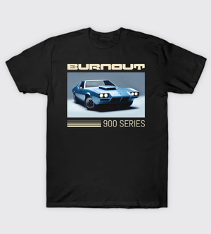 Burnout 900 Series Tee Retro Muscle Car Racing Shirt