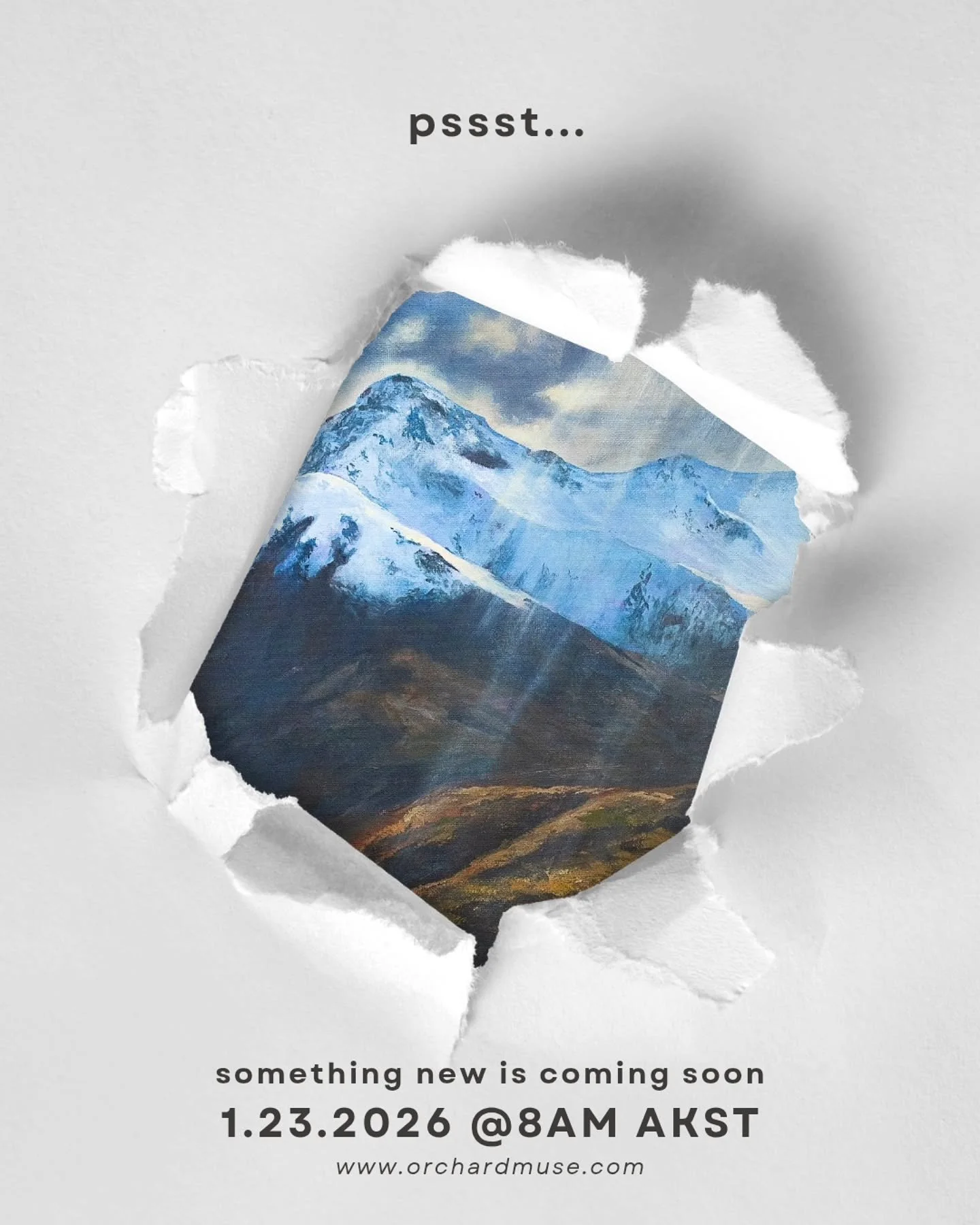 👀 Who's ready for a new print?!

Friday, January 23rd at 8am AKST. 

www.orchardmuse.com
Sign up for my email newsletter to be notified as soon as it launches!