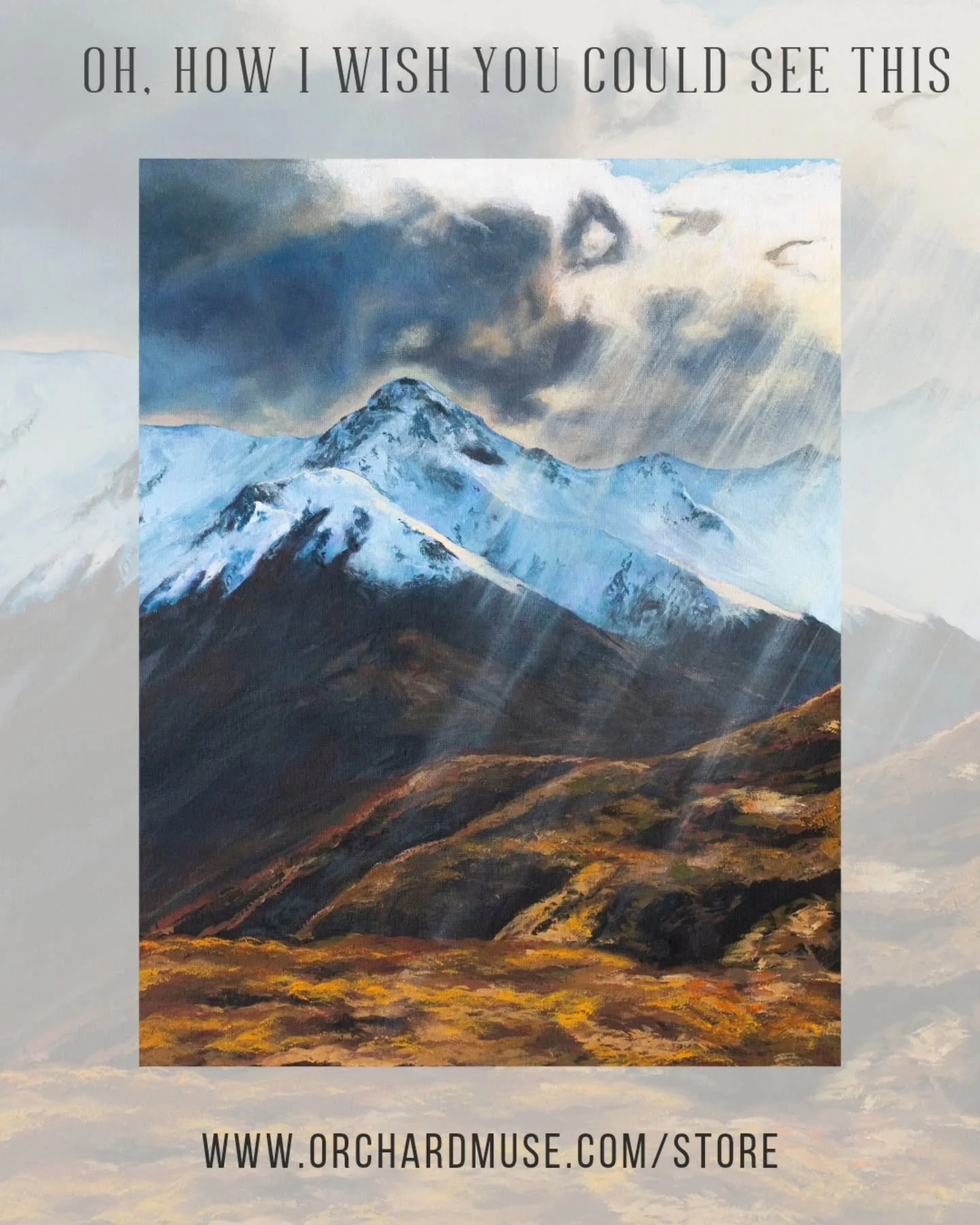 "Oh, How I Wish You Could See This" is now in my print shop! A few size options are available. 

Www.orchardmuse.com/store

Super proud of this one. Enjoy!

❤️C.C.