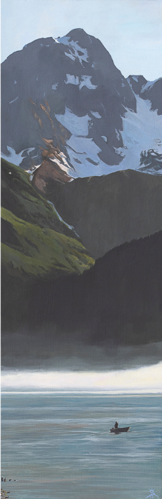 "A Grand Life", 12x36 " acrylic 