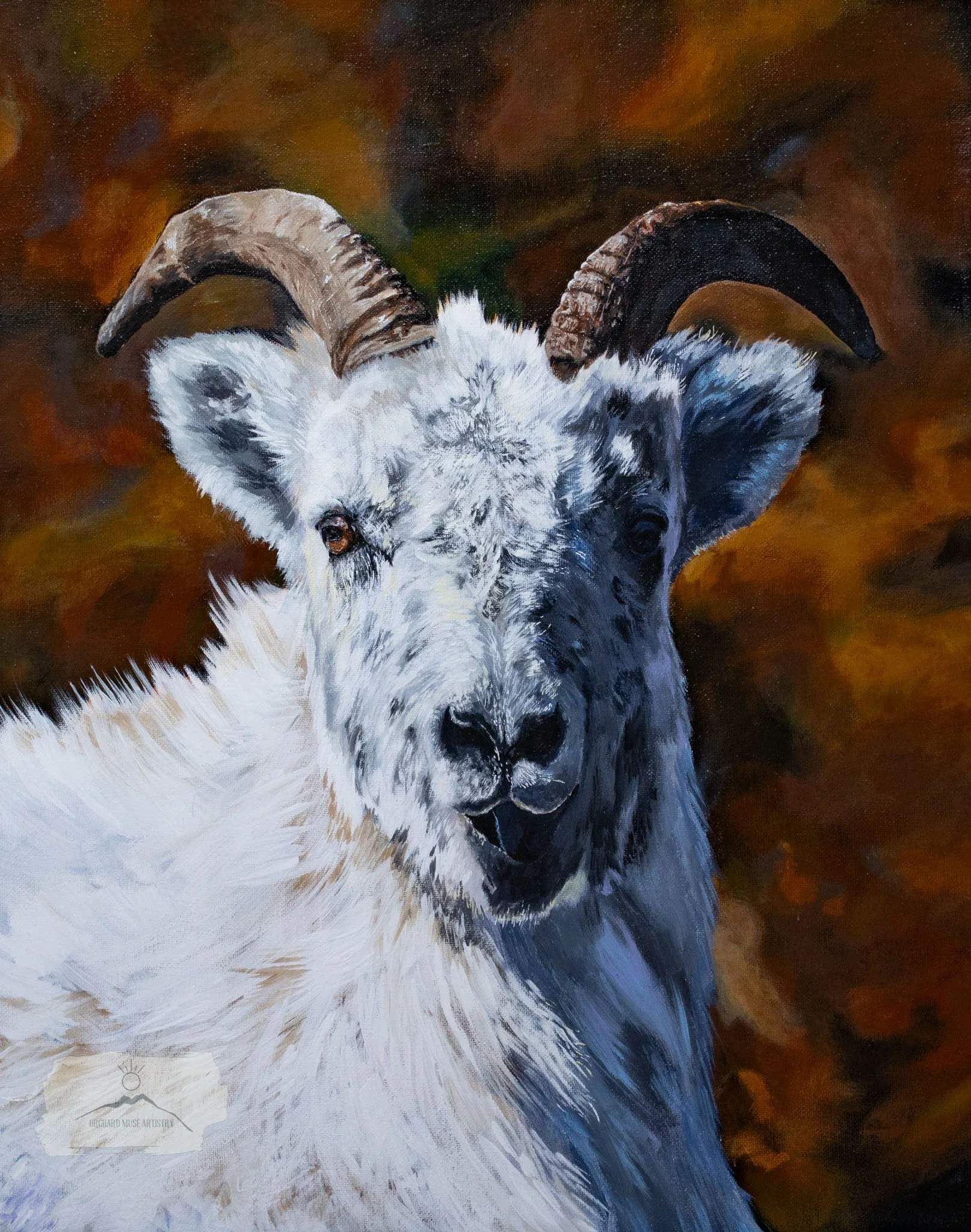 "Eyes of the Mountain"
16"x20" Acrylic on canvas

