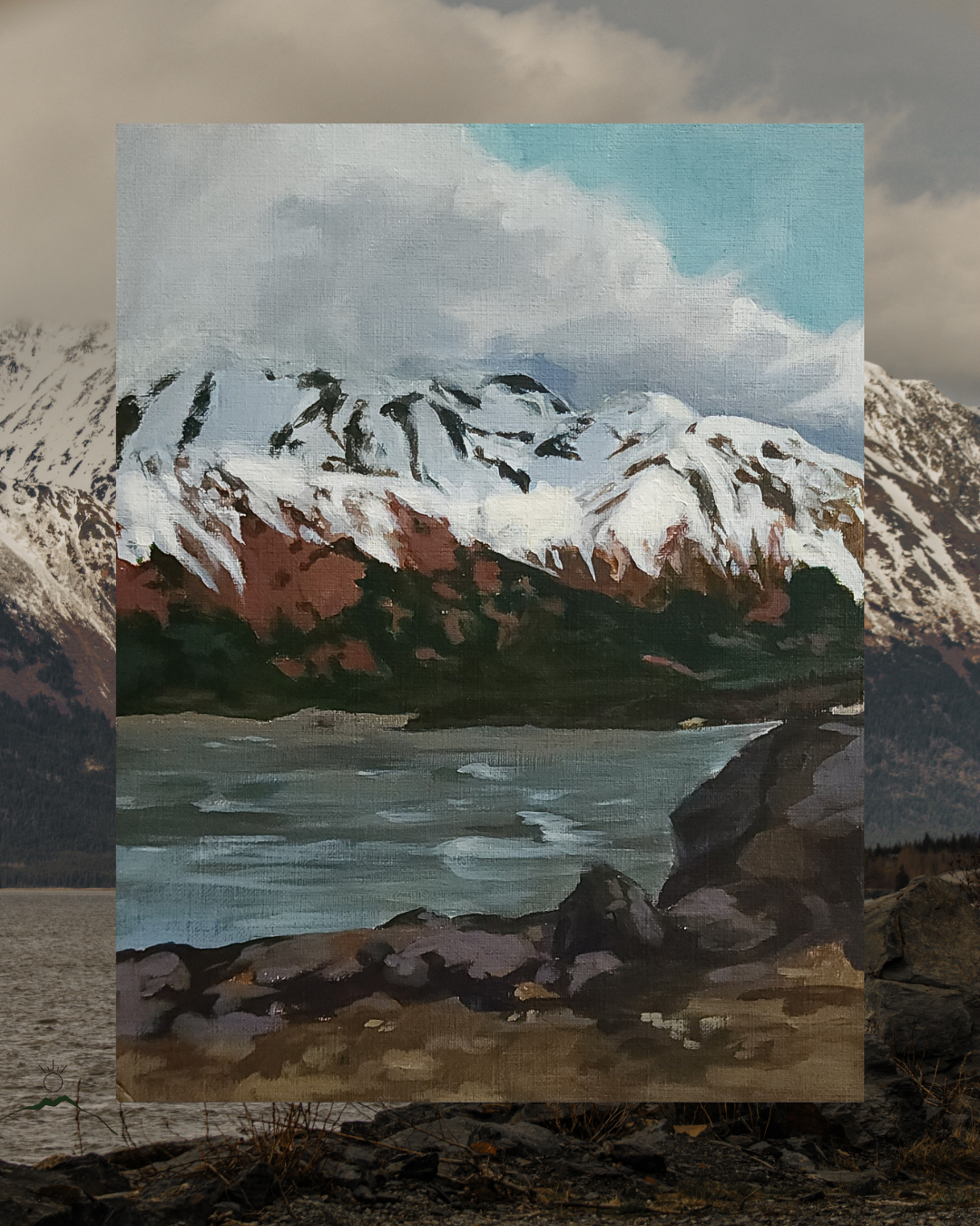 "Windy Turnagain"- Original 8x10" Acrylic Painting