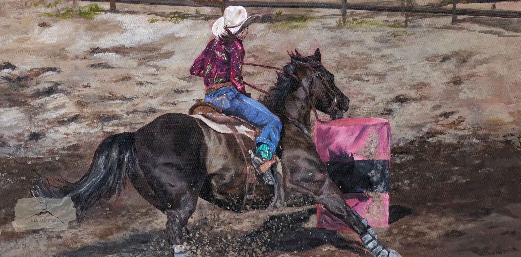 "Live Horse Donuts"
12"x24" Acrylic on canvas
*SALE PENDING