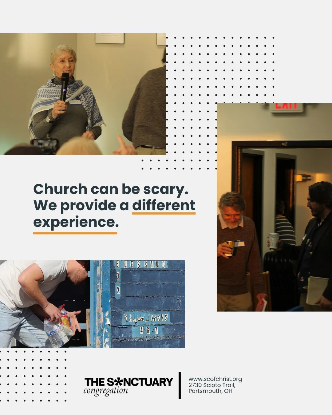 We provide a different experience. Come give us a try -- you will not be disappointed.
 
Visit us: www.scofchrist.org/pyv