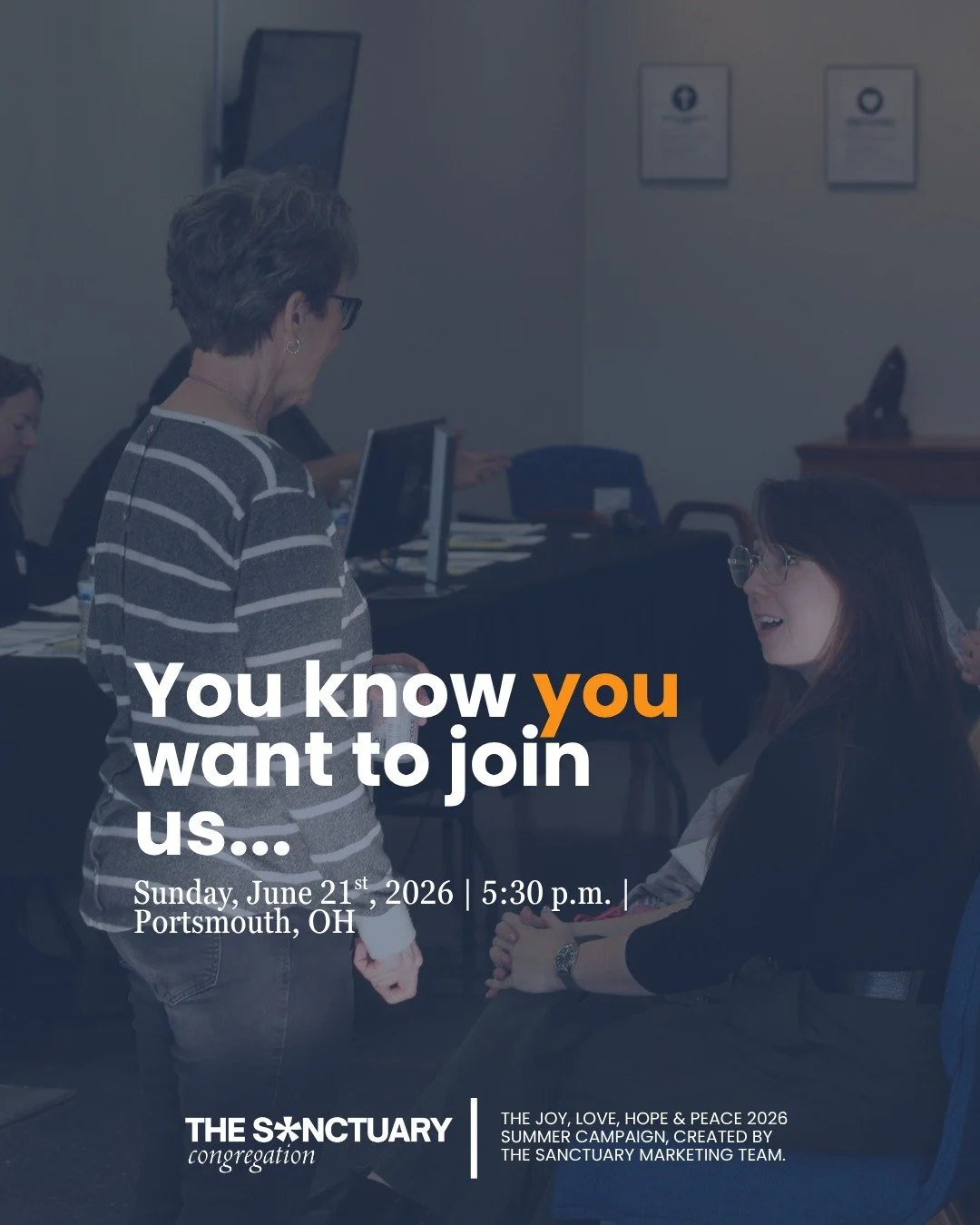 You know you want to check us out -- and you should. 😉
We can provide you with a different type of "church". What if church was accepting, loving, and radically inclusive of all people -- regardless of their gender, race, sexuality, et cet