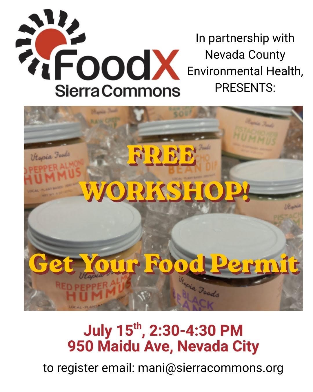 Sierra Commons / Environmental Health Food Permitting Workshop