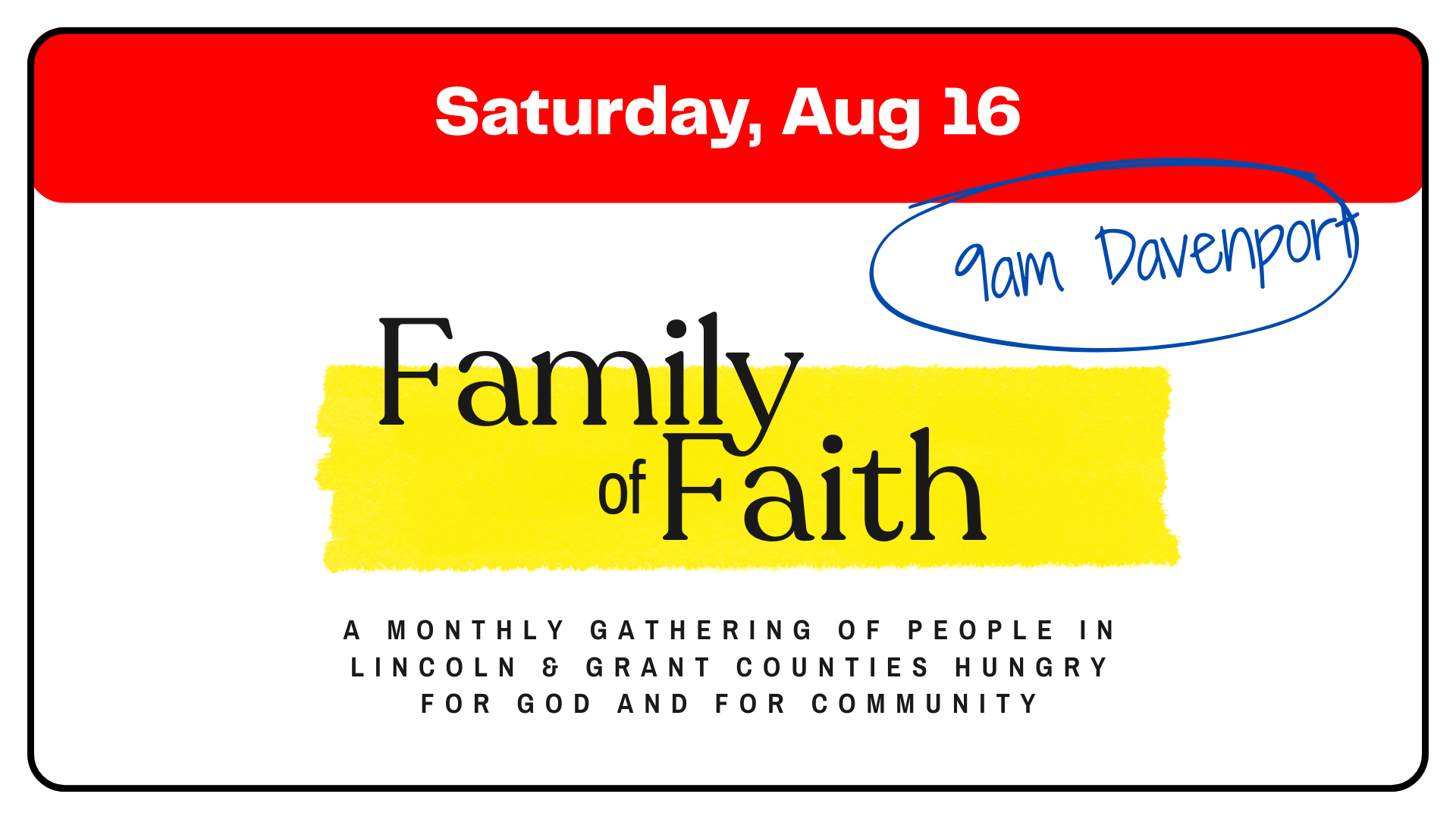 Family of Faith - Breakfast and Teaching