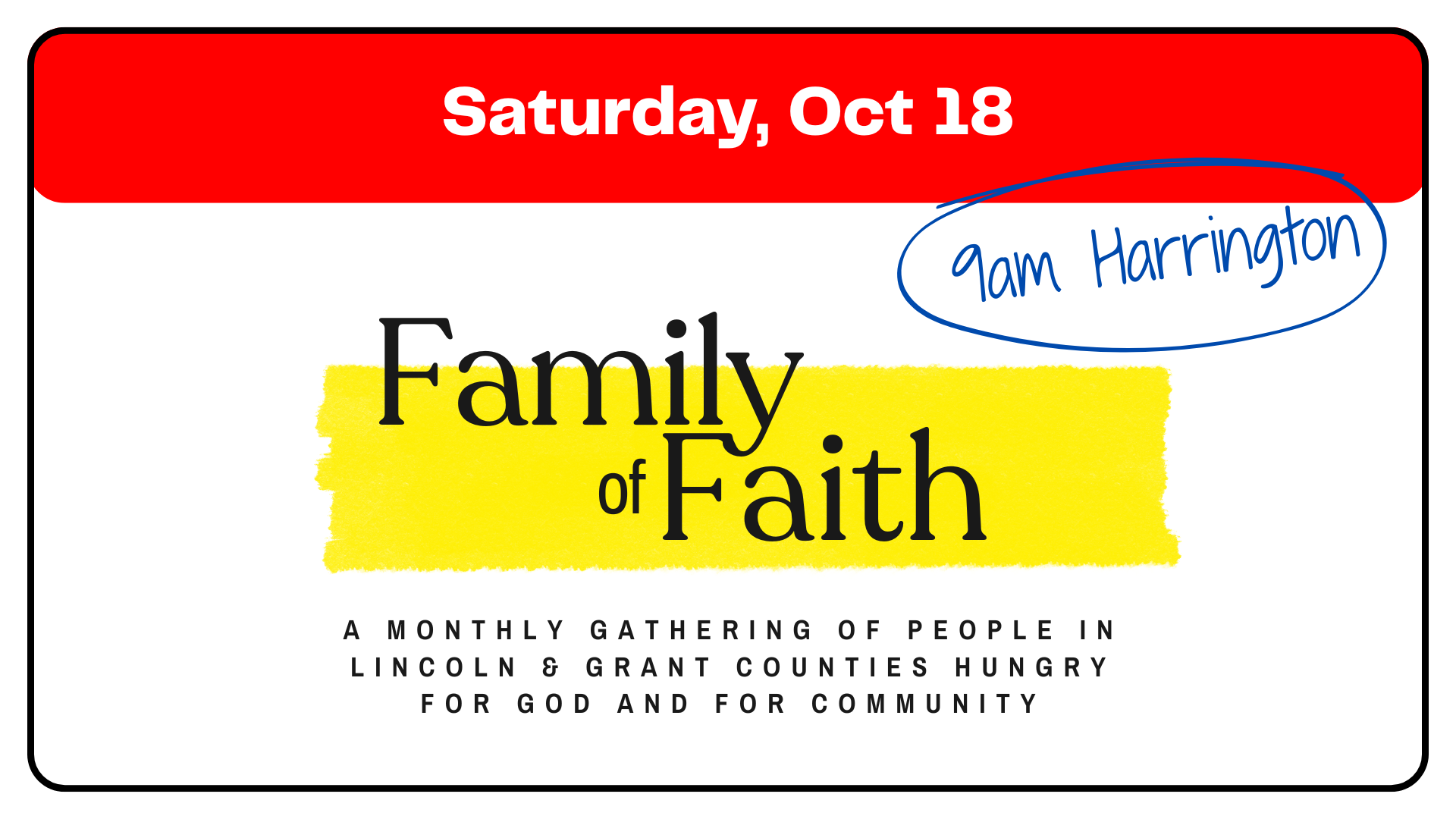Family of Faith - Breakfast and Teaching