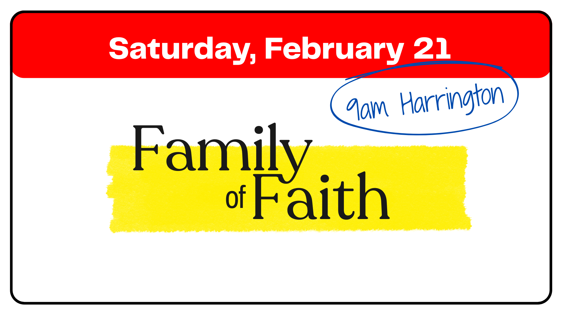 Family of Faith - Breakfast and Teaching