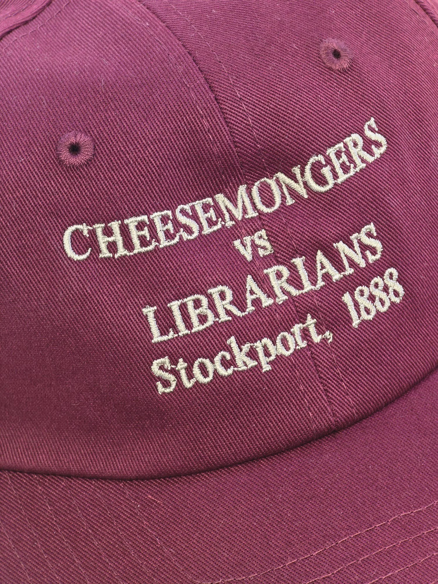 Cheesemongers vs Librarians Cap