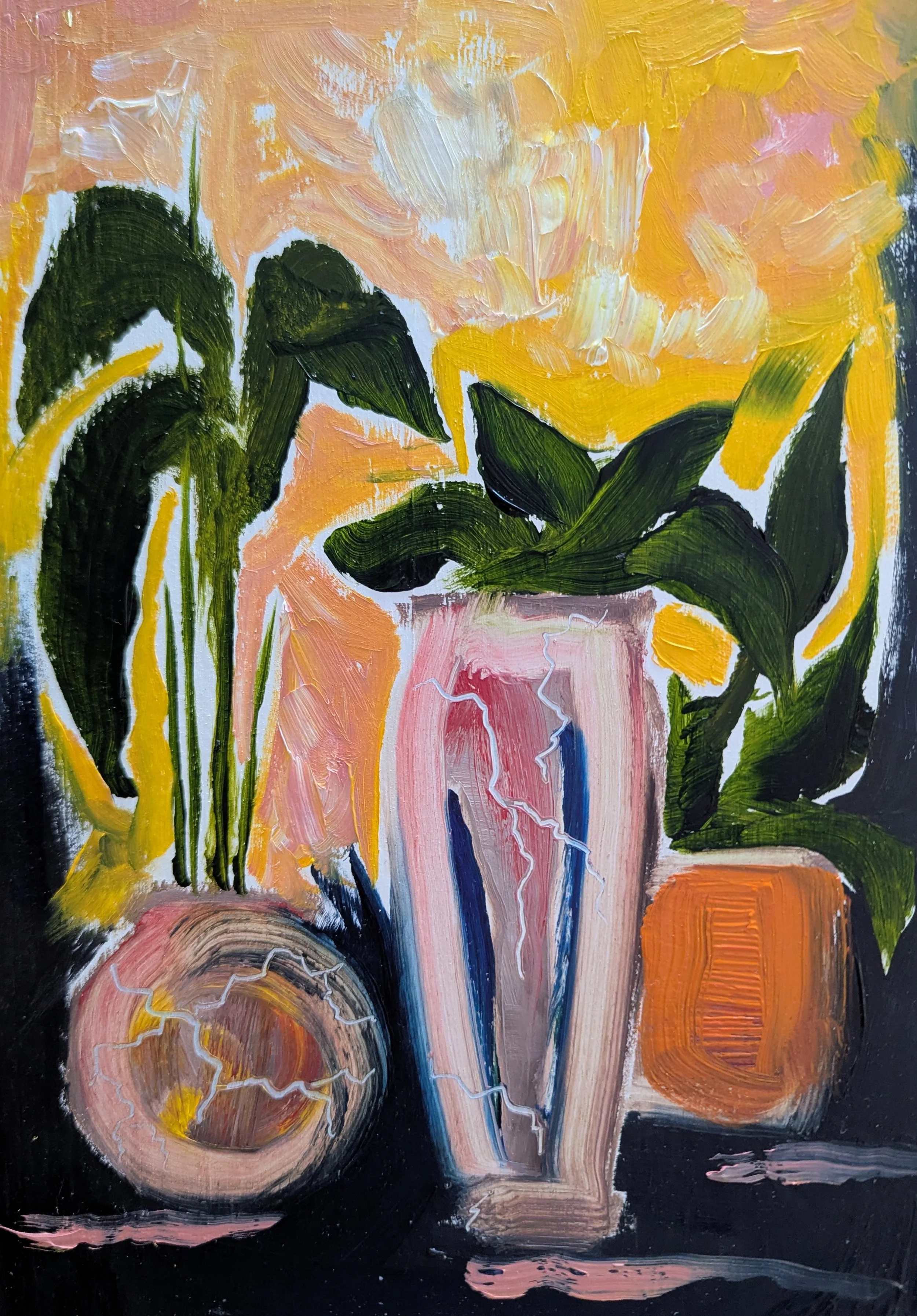 3 potted plants, 2026