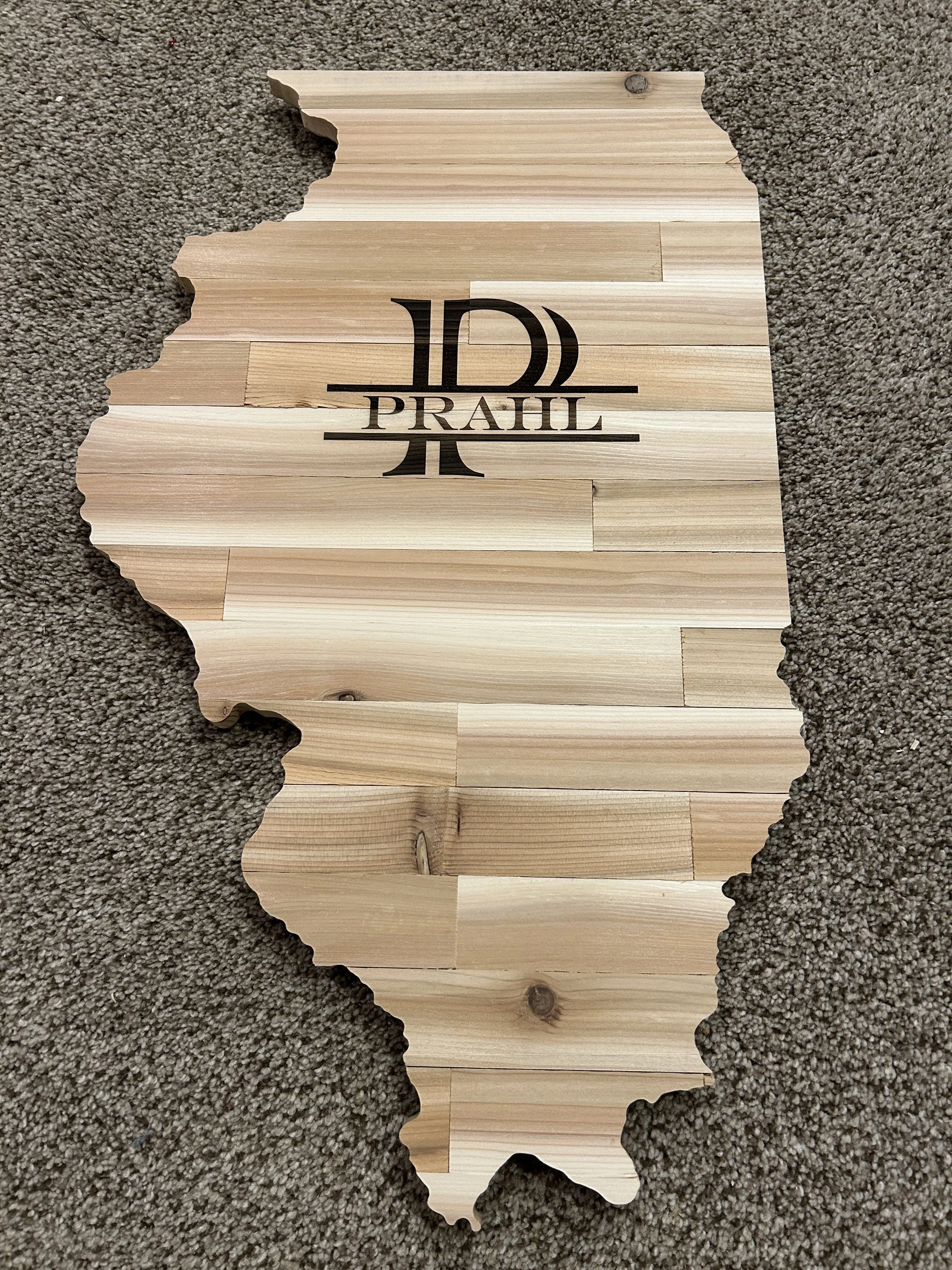 Rustic State Wall Art
