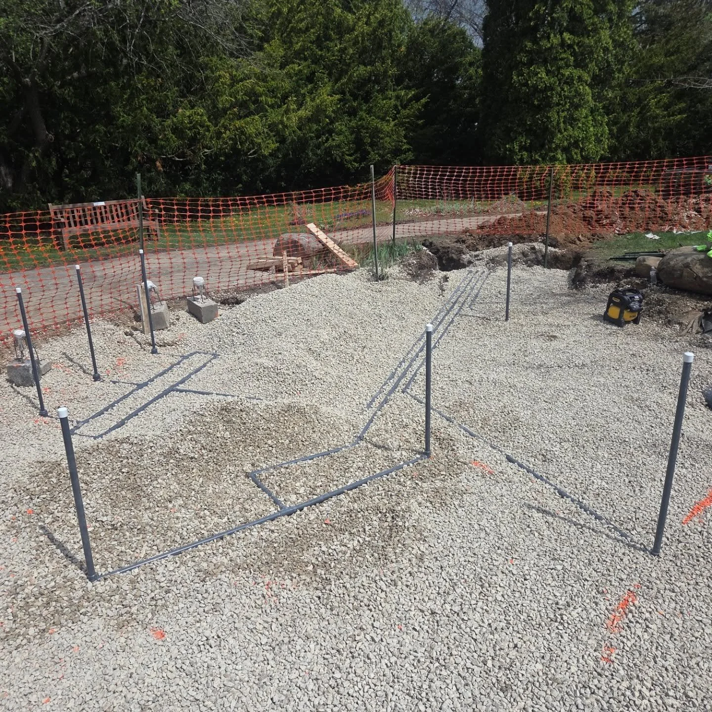 Our new splash pad extension to this beautiful botanical garden creek. More progress photos and videos to come. #splashpad #waterfeature #pools #designbuild