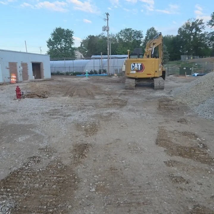 It was a super long day, but we got a lot done on our first day on-site! We will continue to keep grinding until there's no daylight. #splashpad #aquatics #pools #designbuild