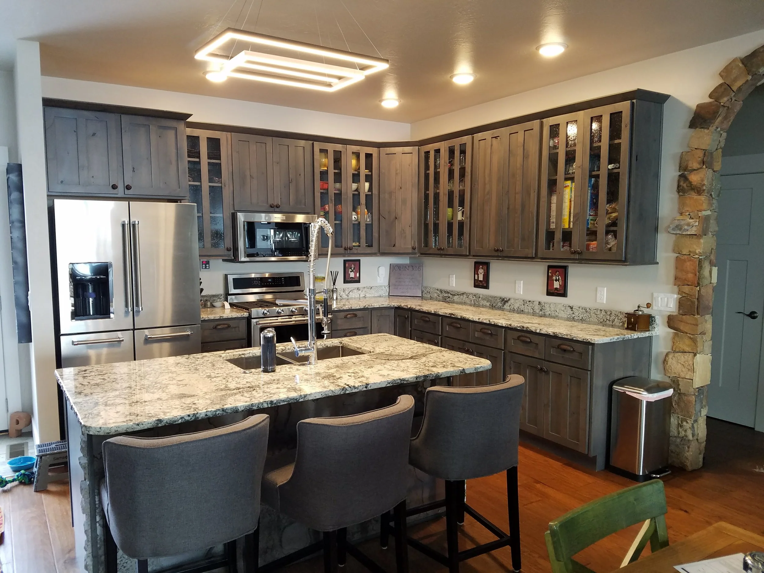 Rustic Alder/Cobblestone Stain
