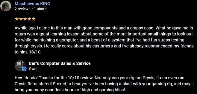 customer review 60