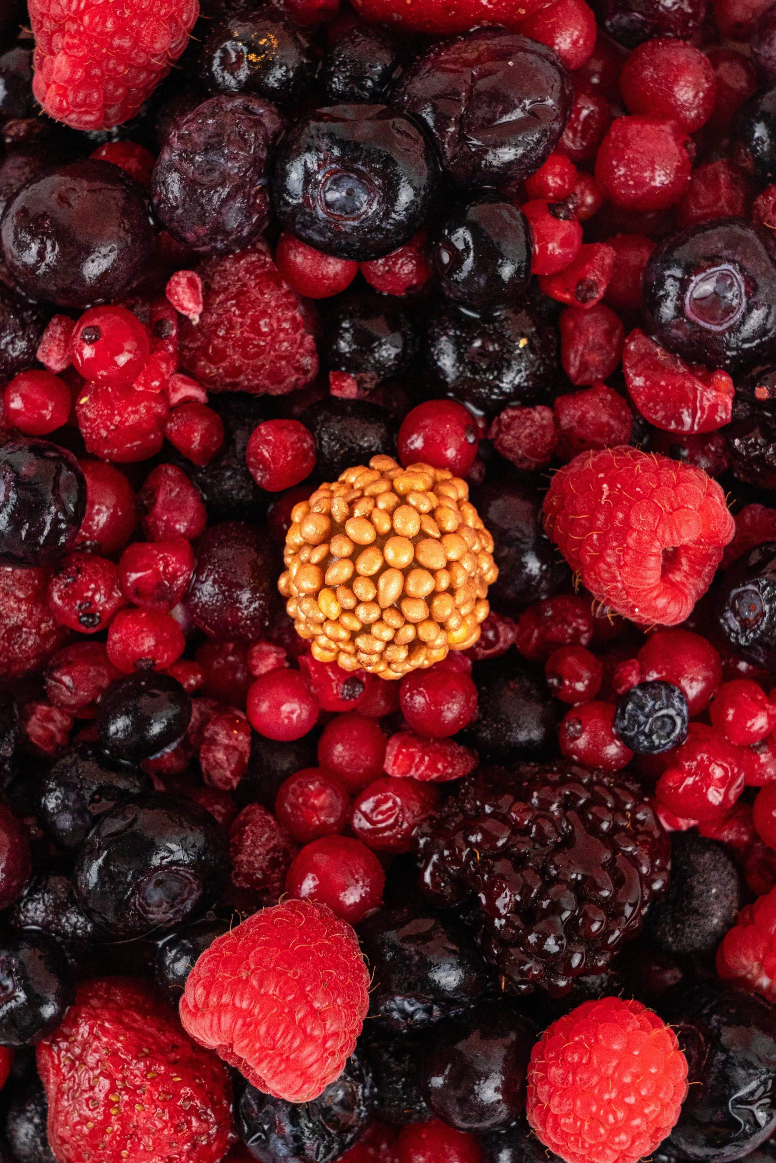 Fotografía de producto para Crunchy Asteroids Glow Gold de Burmar Sweets