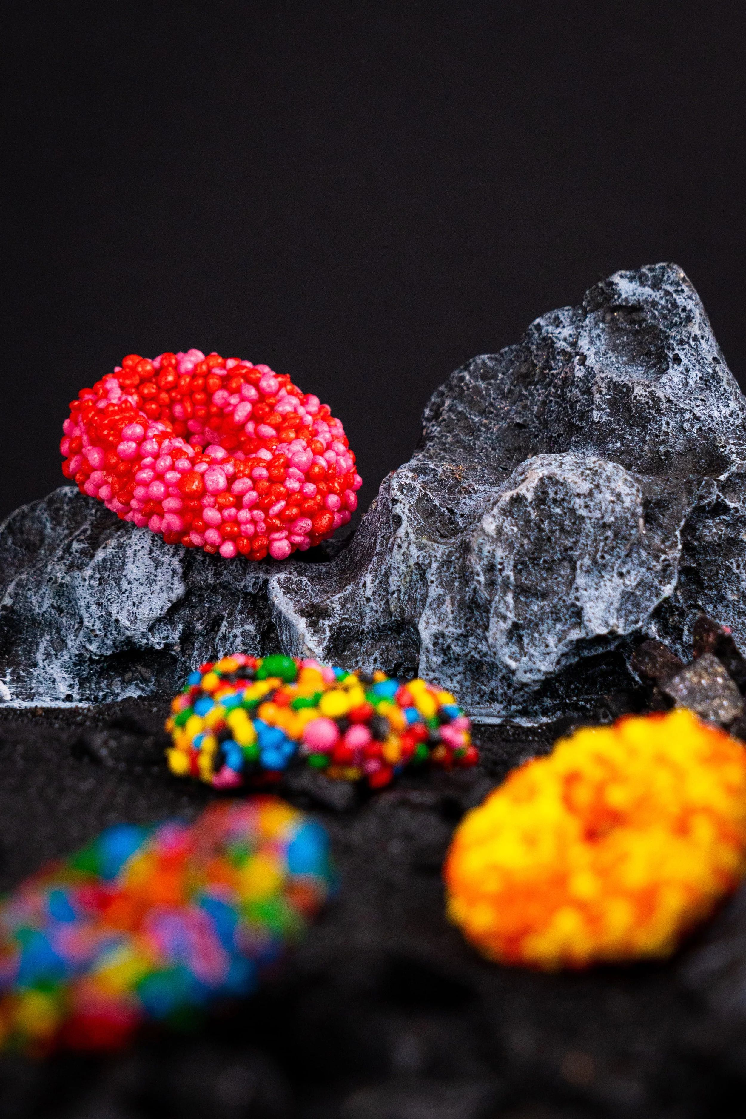 Fotografía de producto para Crater Loops de Burmar Sweets