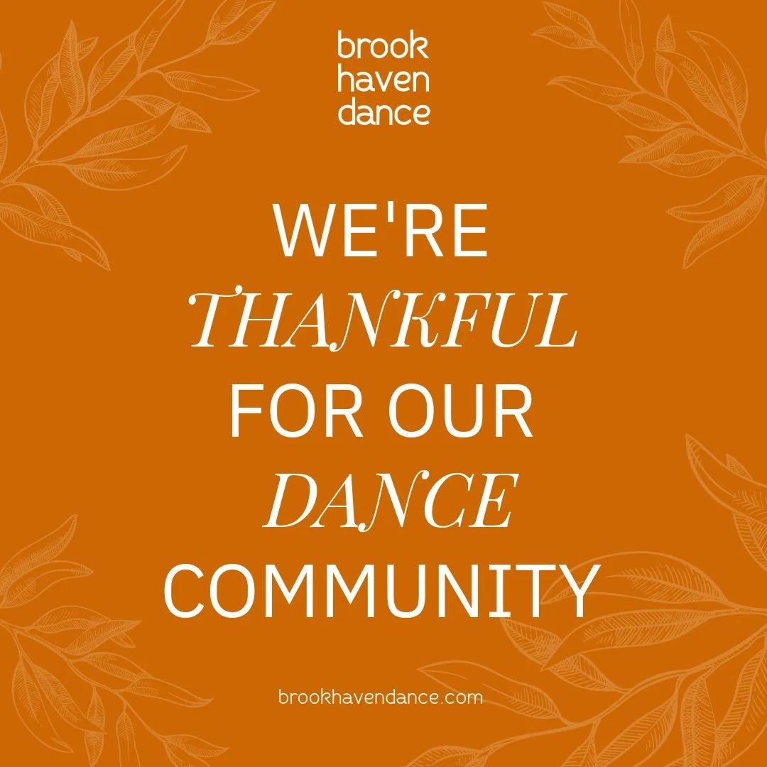 On this day (and every day), we&rsquo;re grateful for&hellip;

🩰 our dancers
🎶 our teachers
🌟 our supporters

You make this space feel like more than a studio. You make it feel like home.
Thank you 🧡

#BrookhavenDance #ThankfulThursday #Gratitude