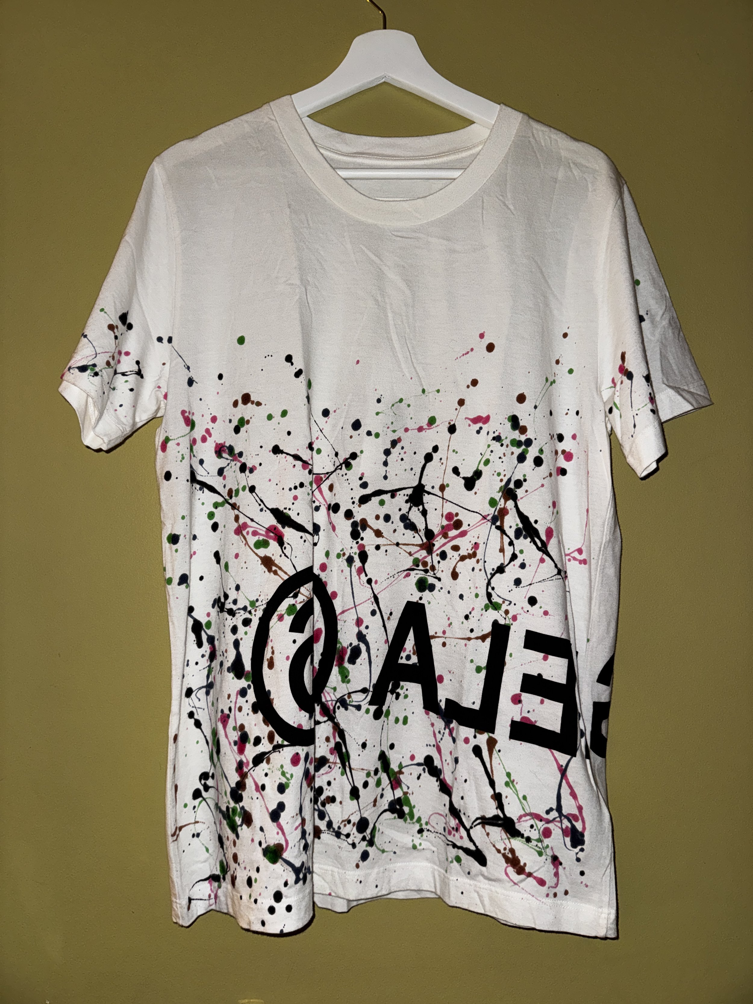 Maison Margiela MM6 Paint Splatter Tee Small