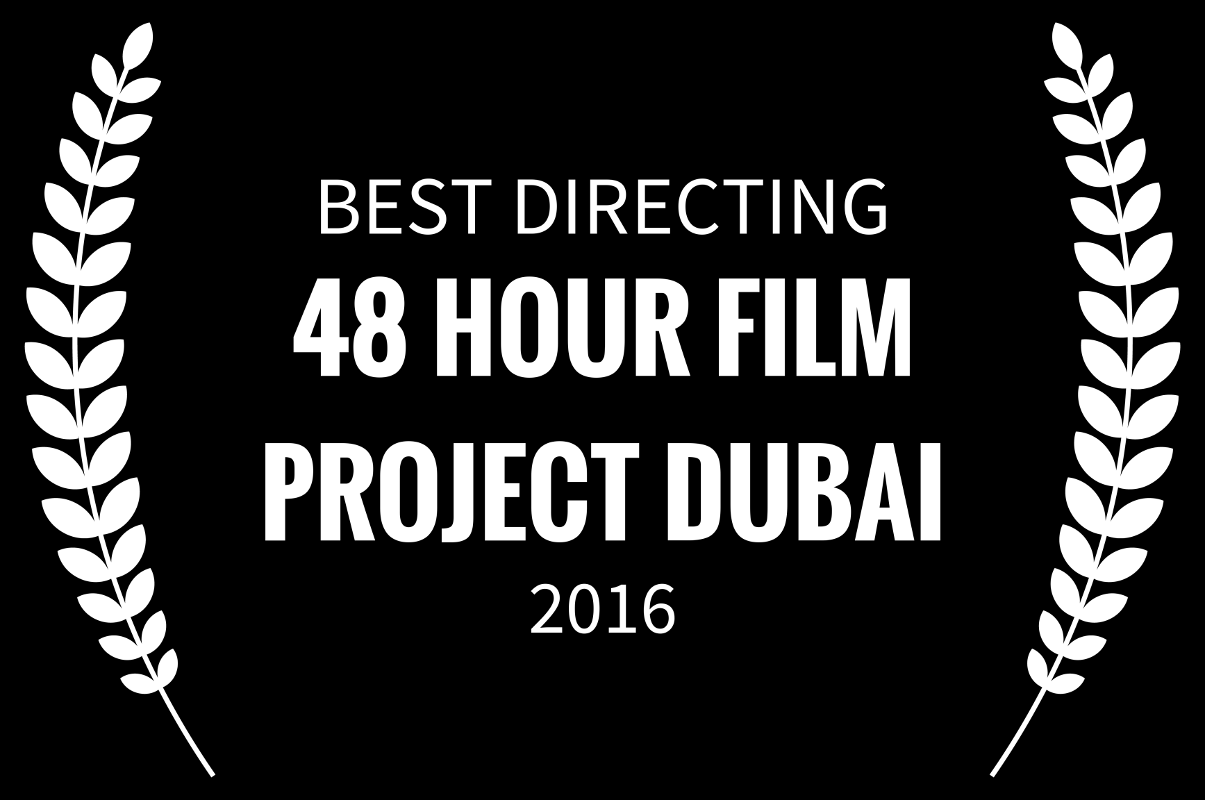 BEST DIRECTING - 48 HOUR FILM PROJECT DUBAI - 2016.png