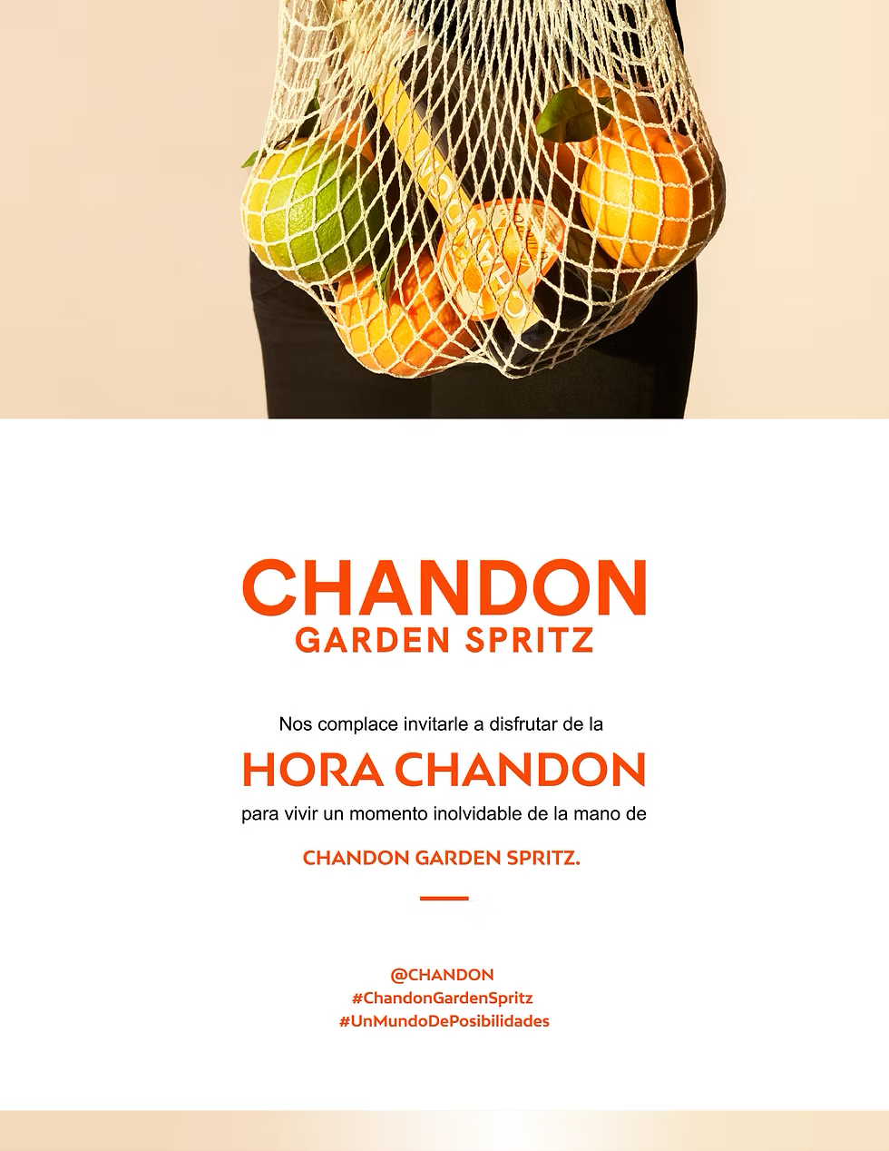 Chandon - Digital and Printed invite.