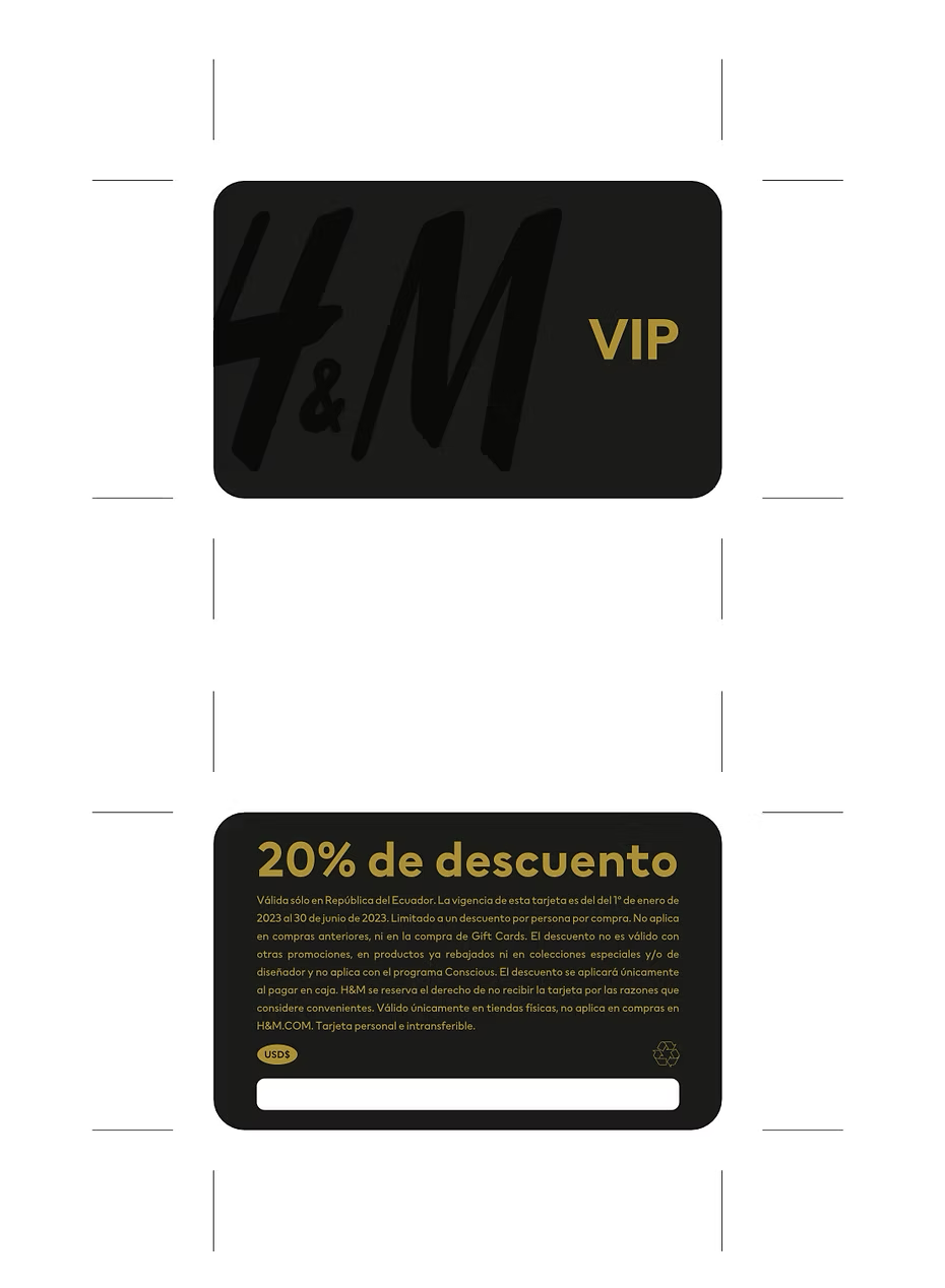 H&M - VIP Card Ecuador.