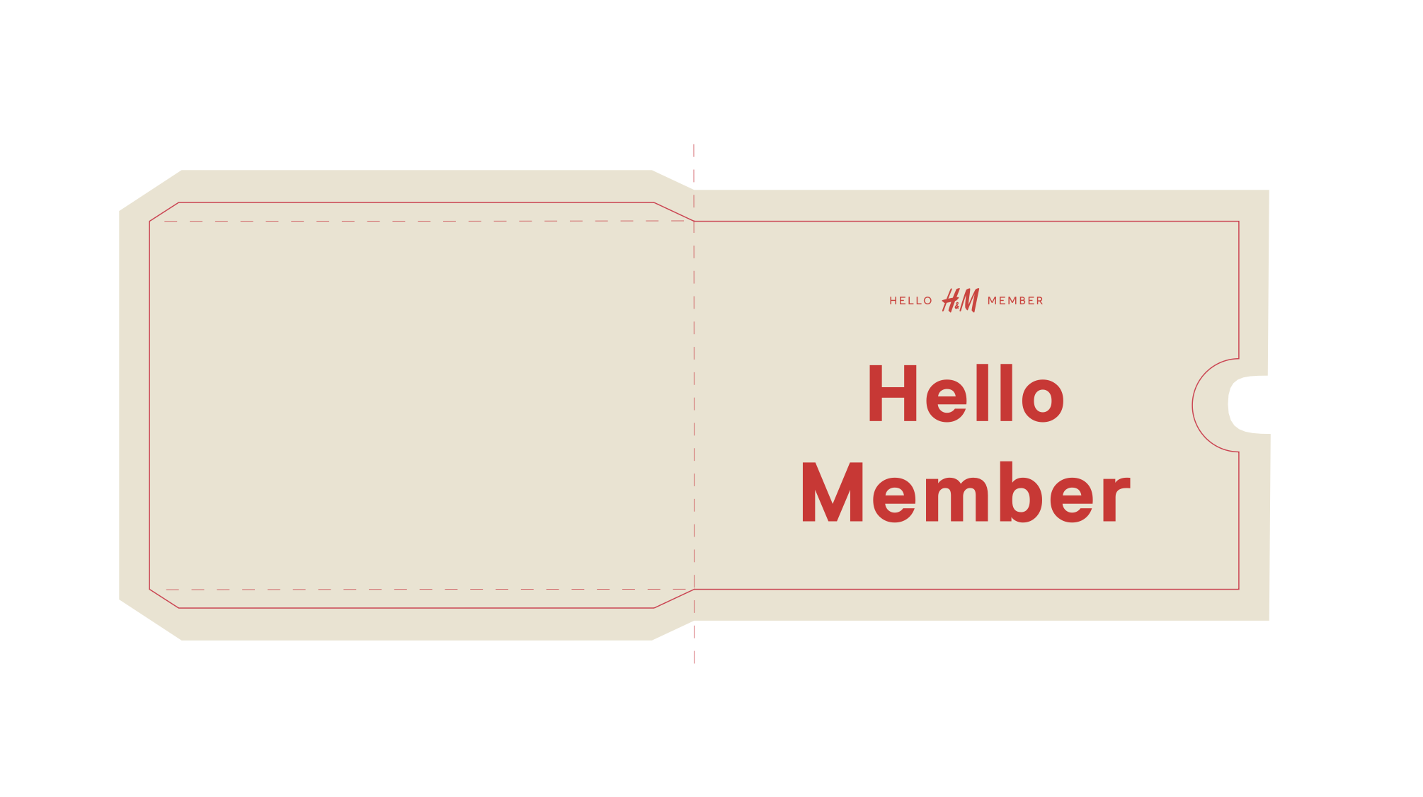 H&M - Members, Card Packaging.
