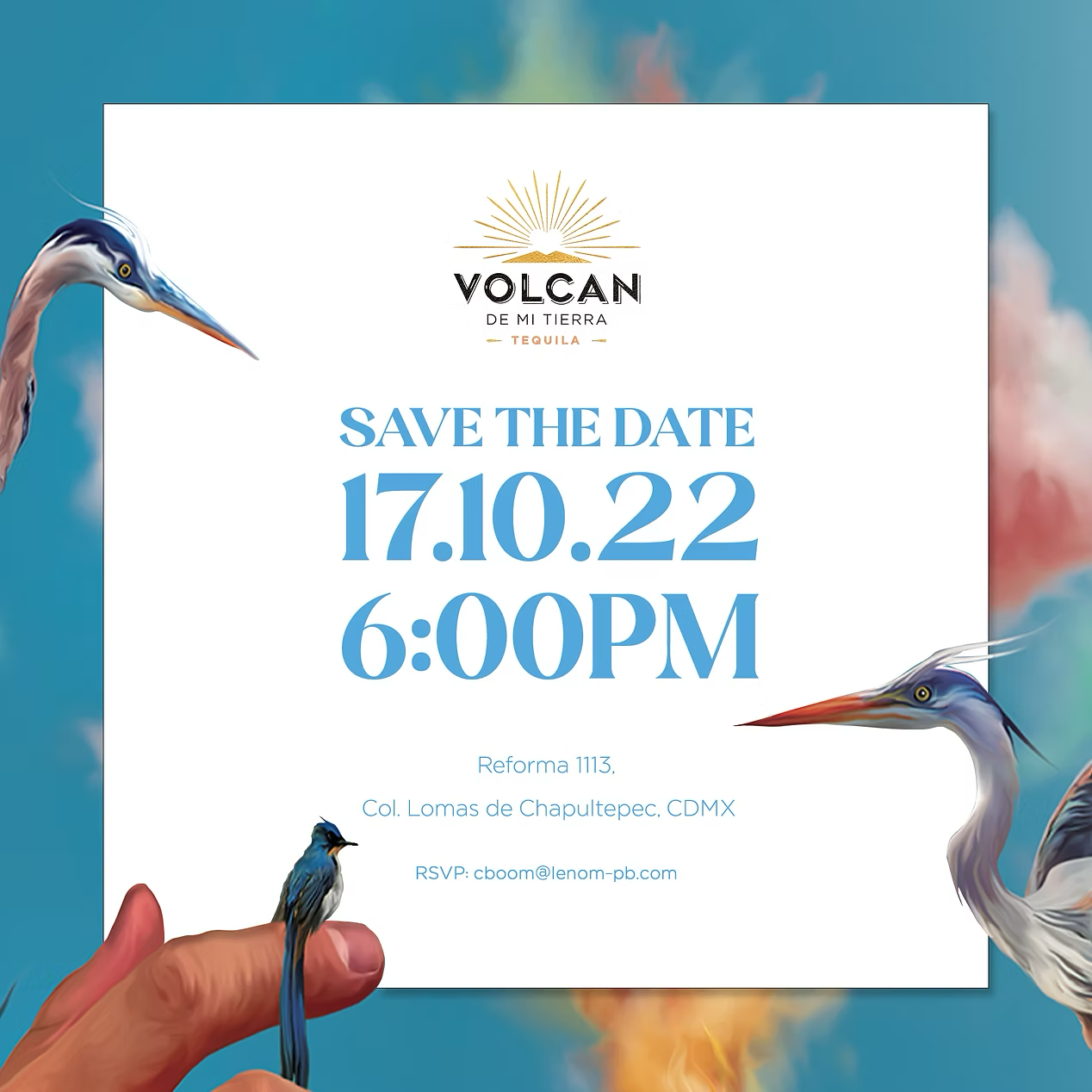 Volcán - Digital Invite.