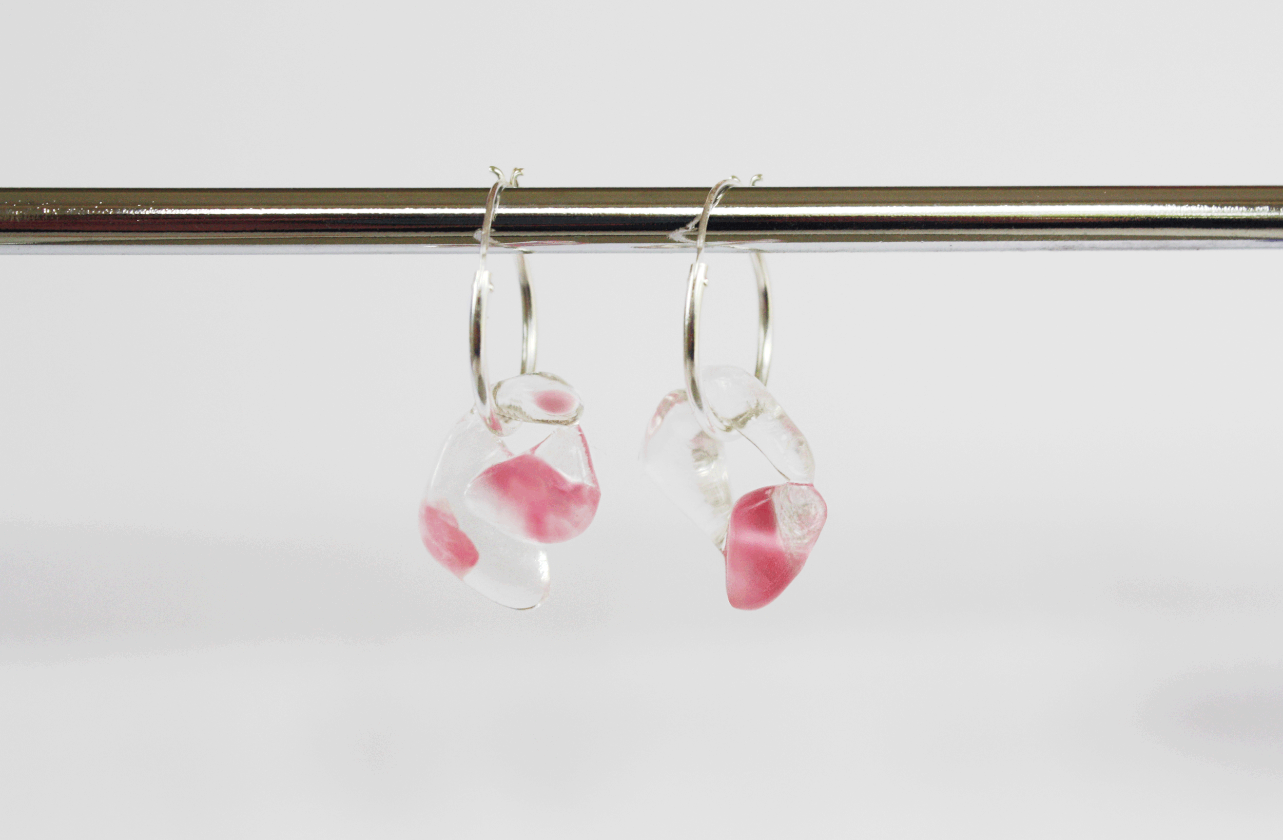 Blush Recycled Glass Earrings
