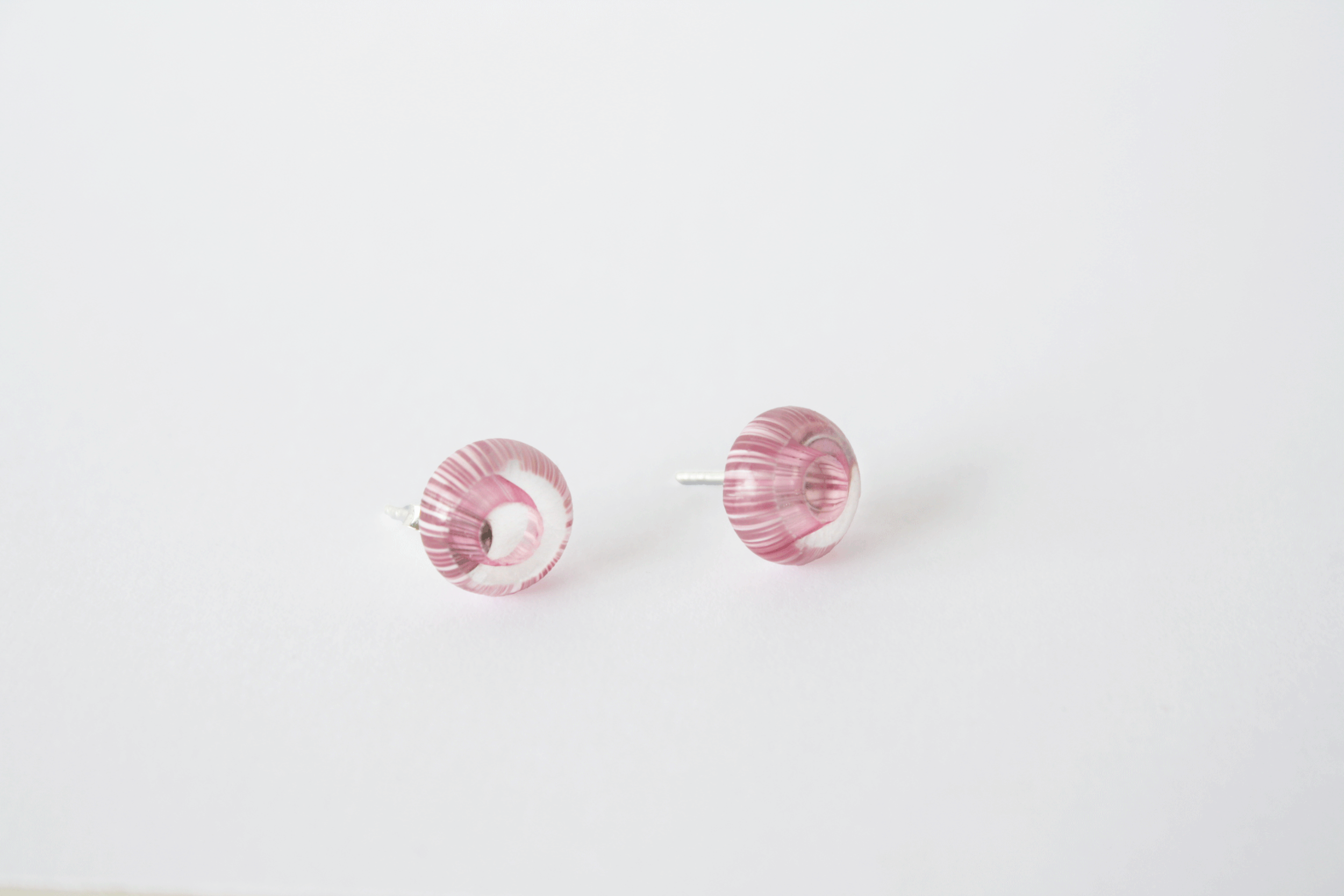 Pink Murrine Stud Earrings