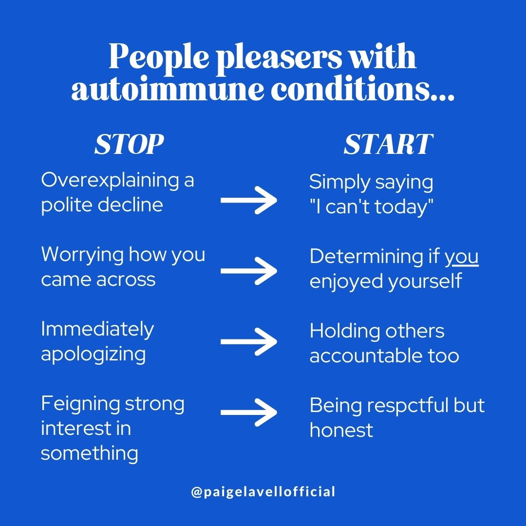 This is not a subtle suggestion. People pleasing tendencies impact your health. I used to twist myself into a pretzel to make sure everyone around me was comfortable with no regard for the mental, emotional, and physical impact it had on me. 

When I