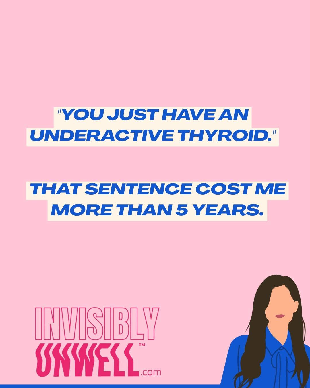 "You just have an underactive thyroid."

That sentence cost me more than five years.

That's how long I walked around with a diagnosis that was technically true and completely incomplete. Nobody said the word Hashimoto's. Nobody explained i